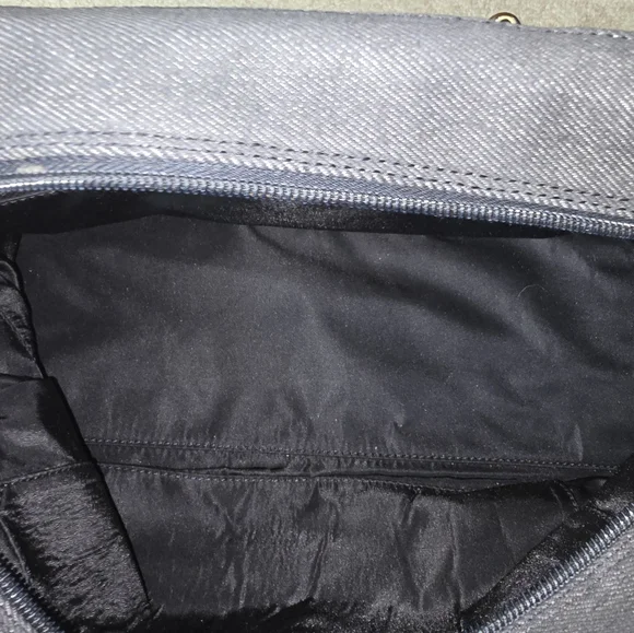 Black Denim Quilted Dior Hand Bag EUC - Picture 10 of 10